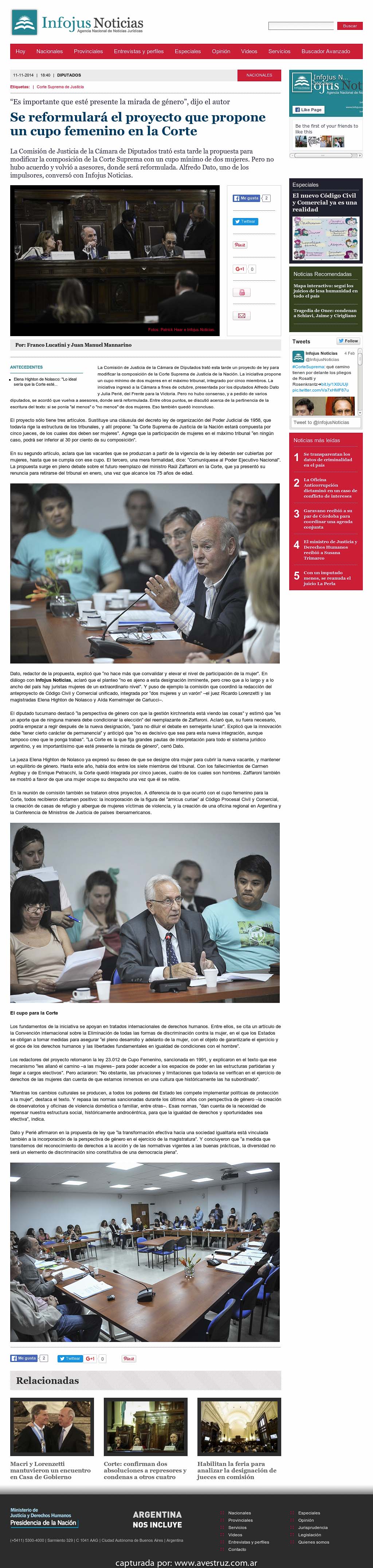 Nota de Infojus borrada