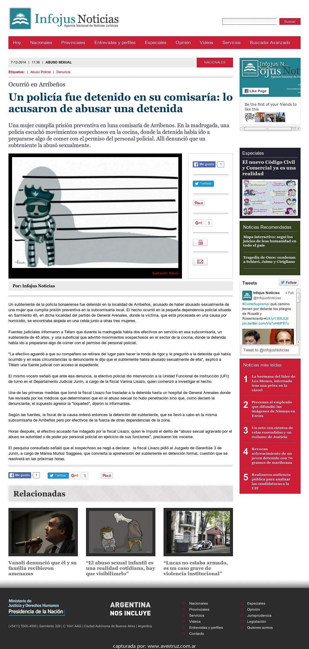 Nota de Infojus borrada