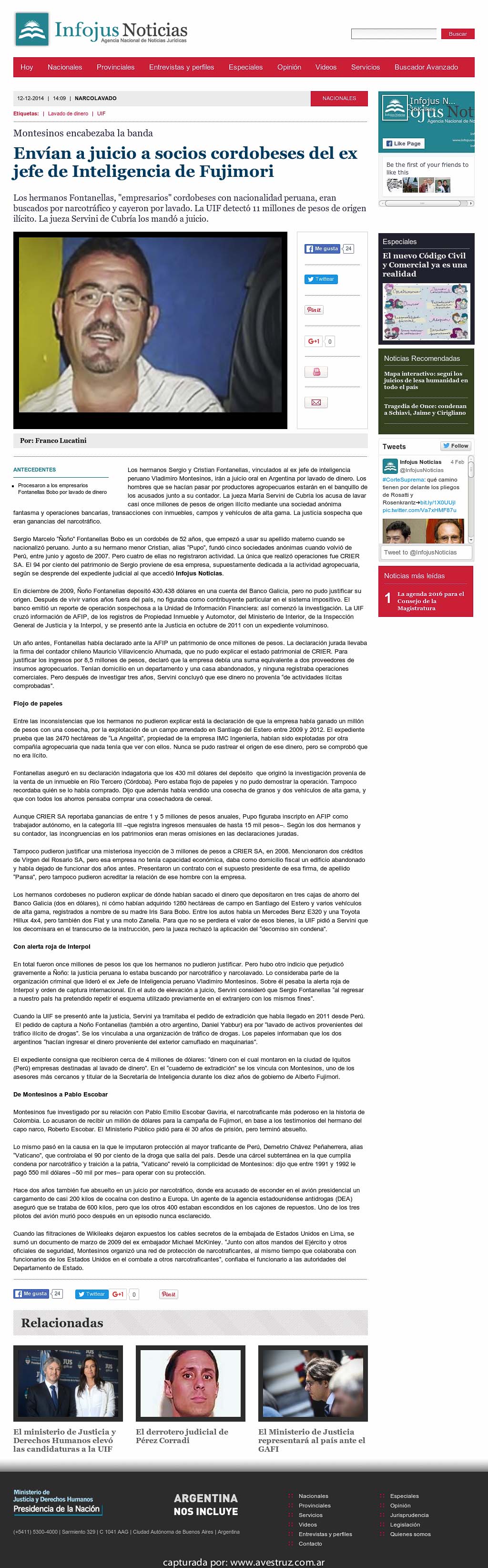 Nota de Infojus borrada