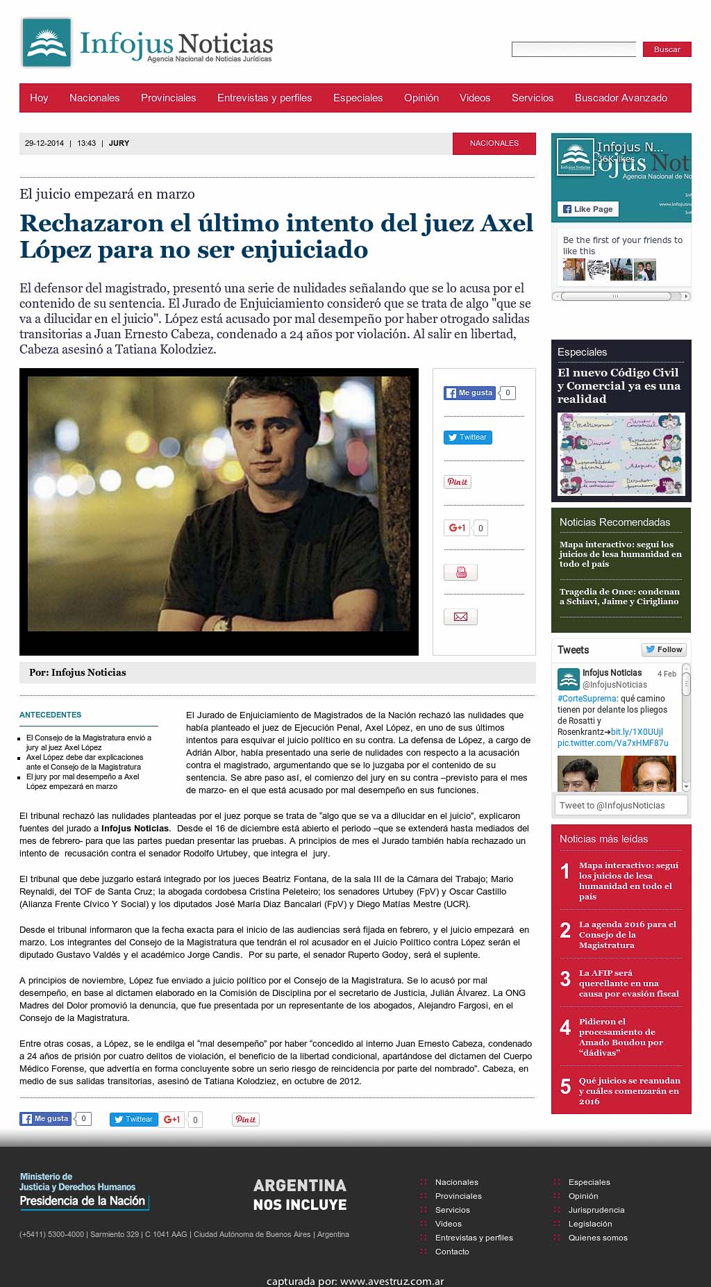 Nota de Infojus borrada