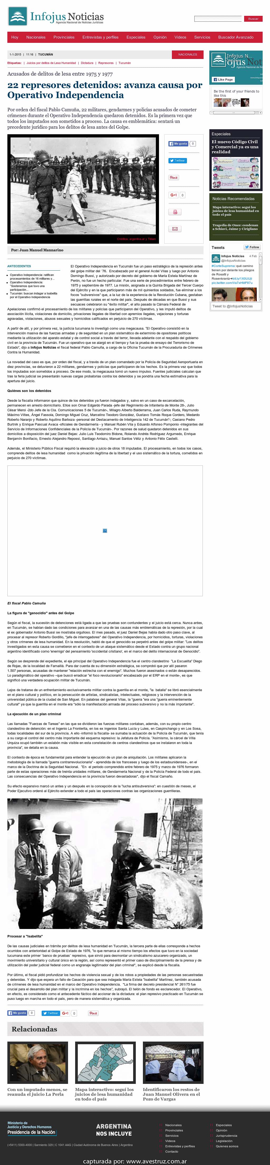 Nota de Infojus borrada