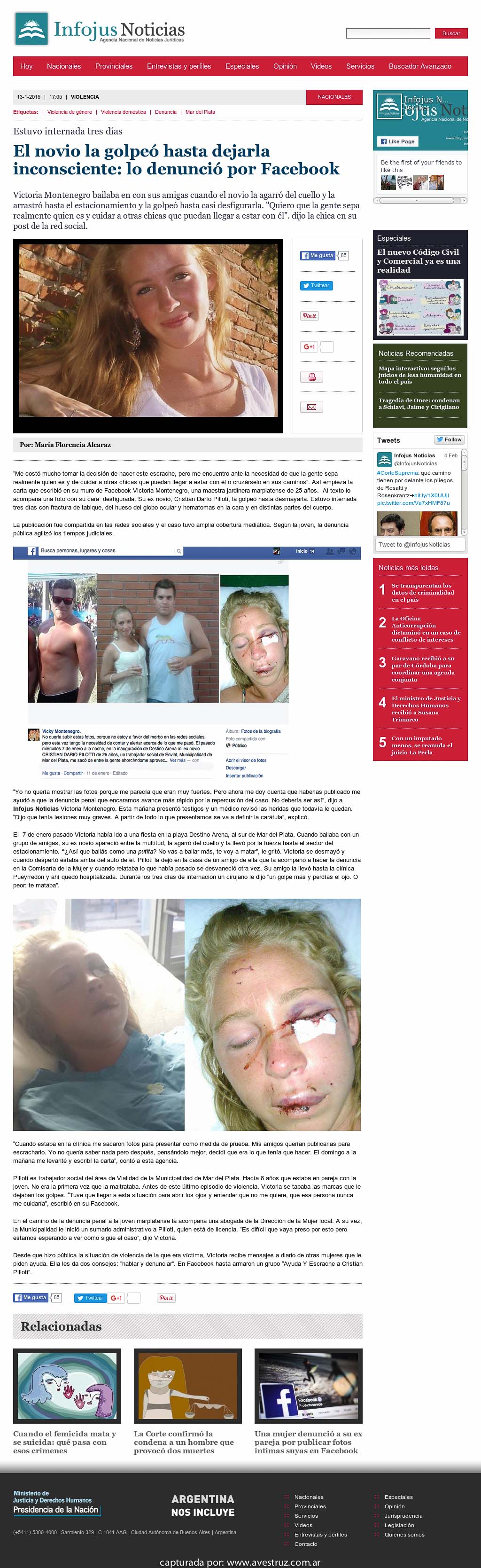 Nota de Infojus borrada