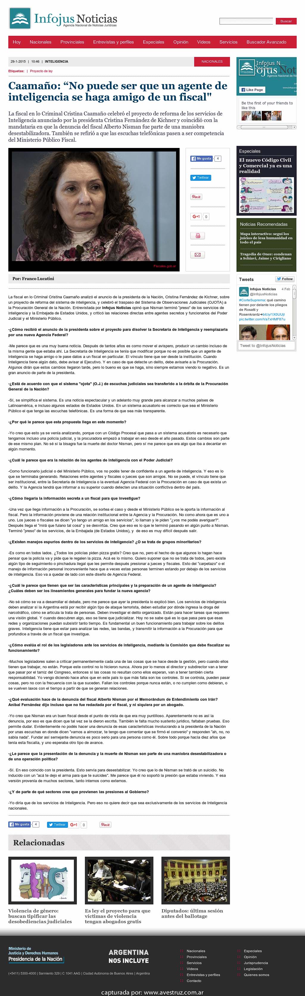 Nota de Infojus borrada