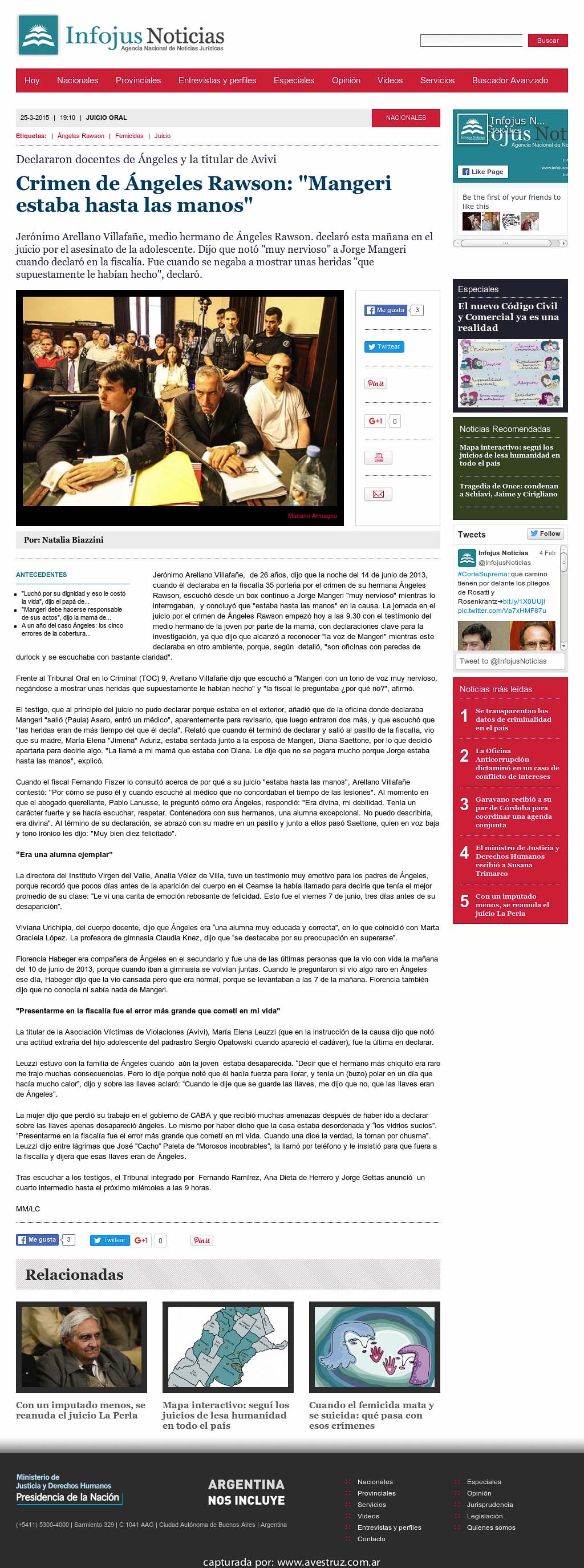 Nota de Infojus borrada