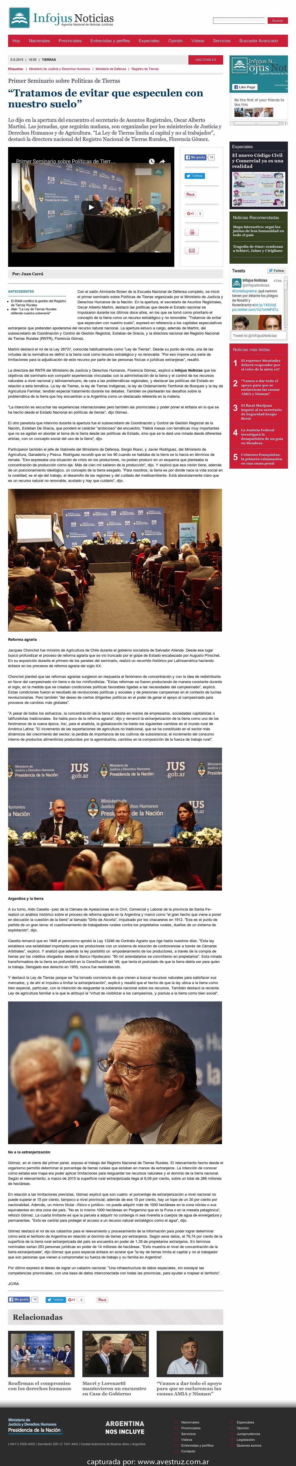 Nota de Infojus borrada