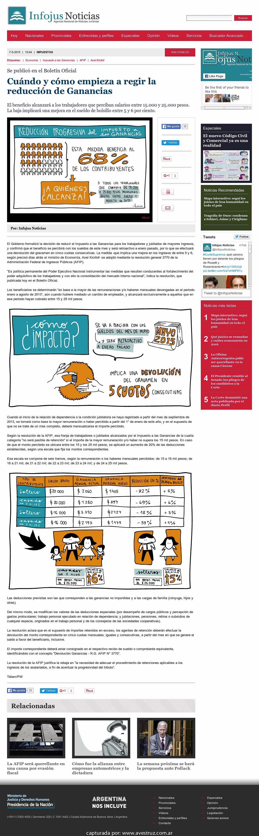 Nota de Infojus borrada