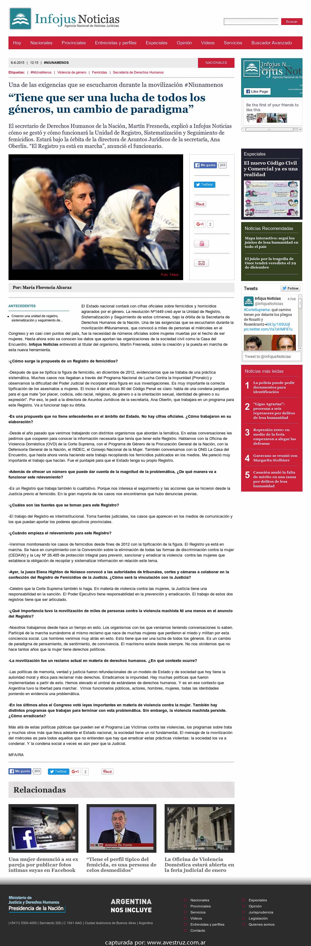 Nota de Infojus borrada