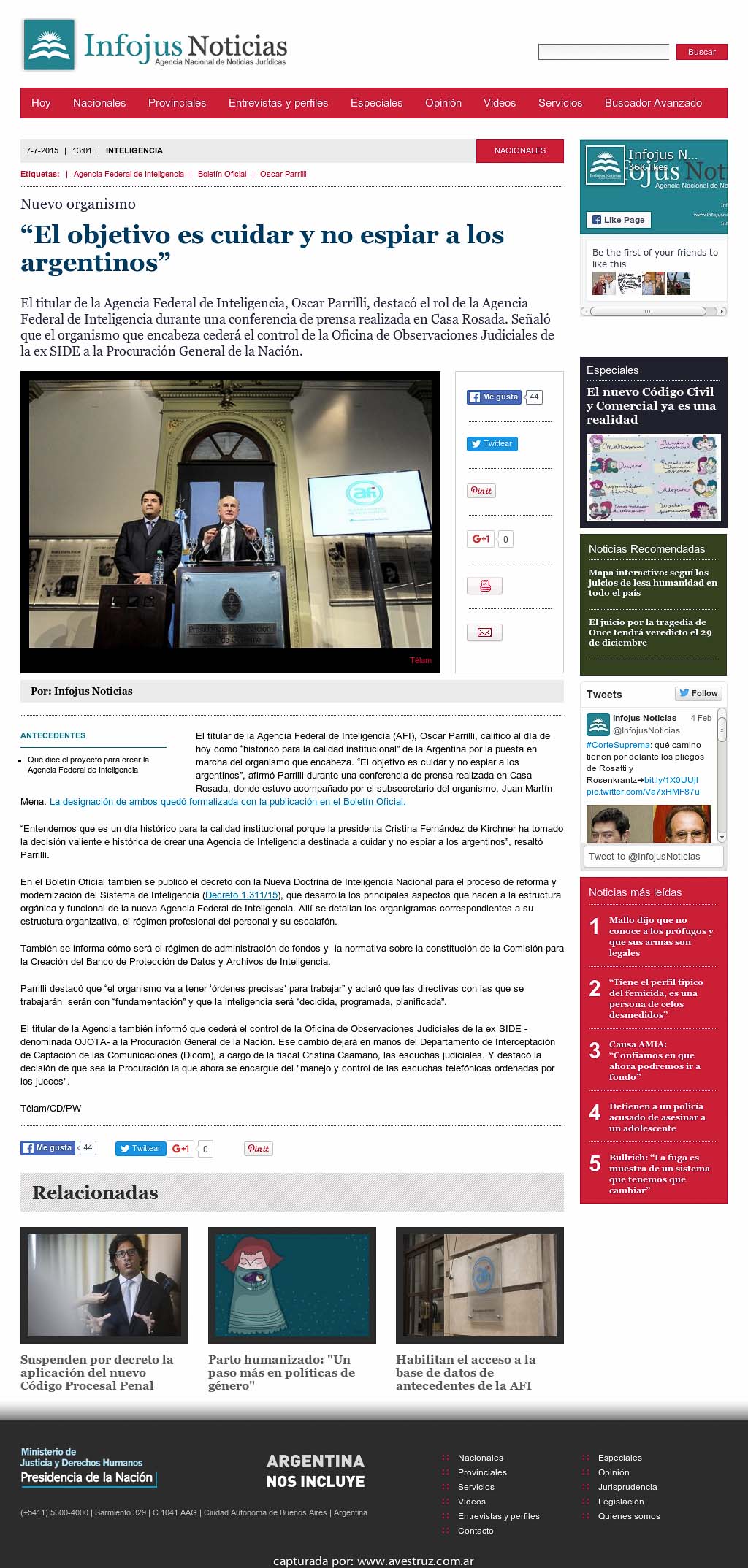 Nota de Infojus borrada