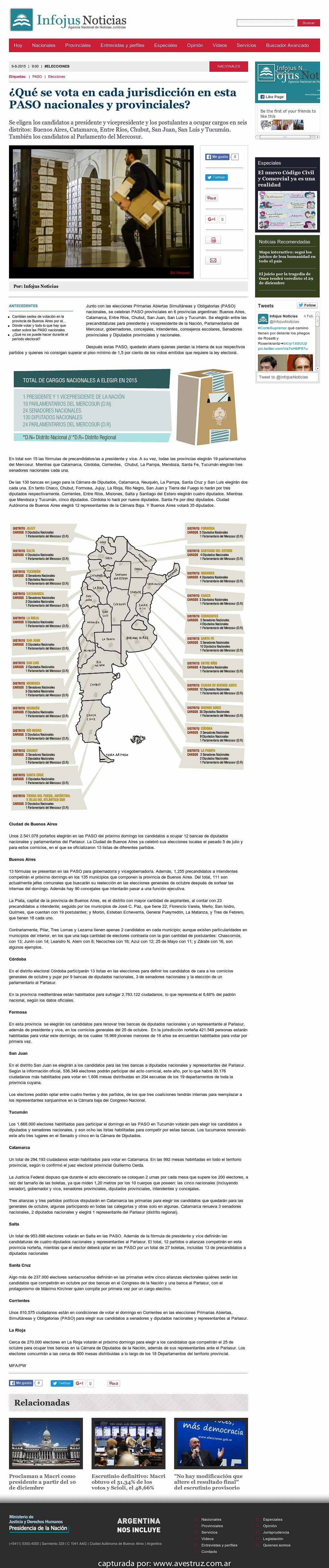 Nota de Infojus borrada