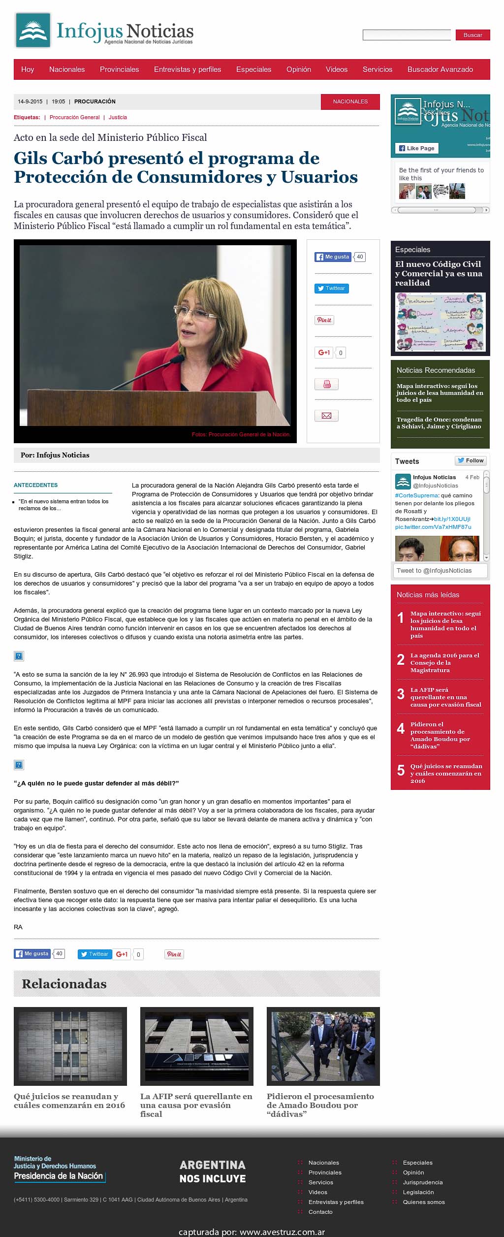 Nota de Infojus borrada