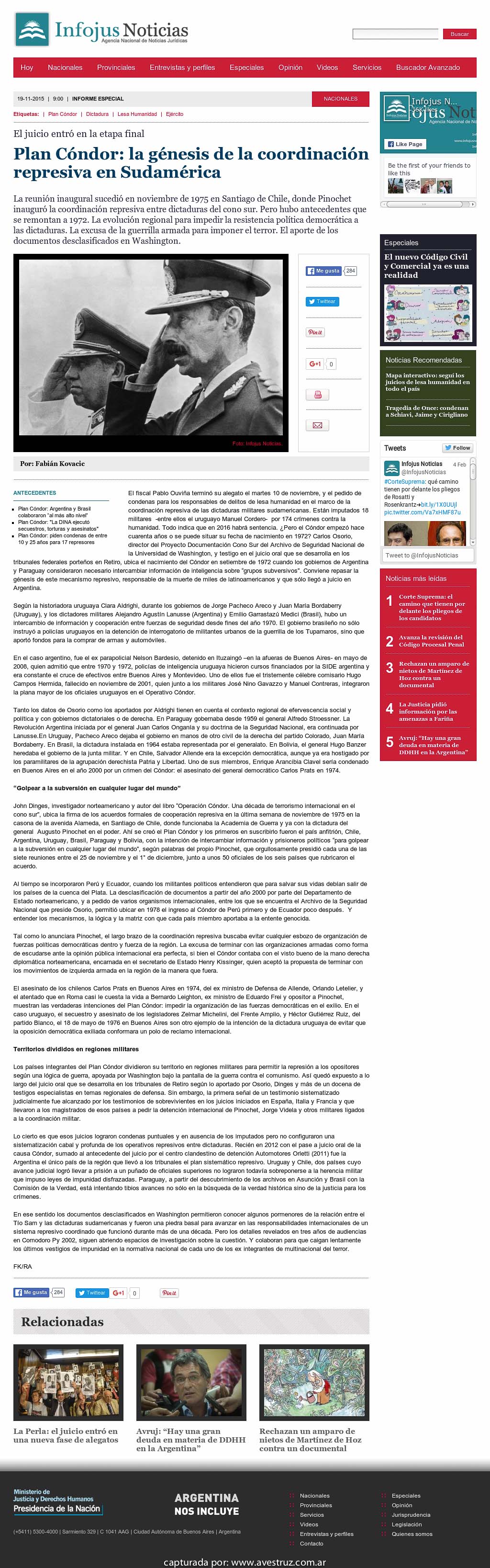 Nota de Infojus borrada