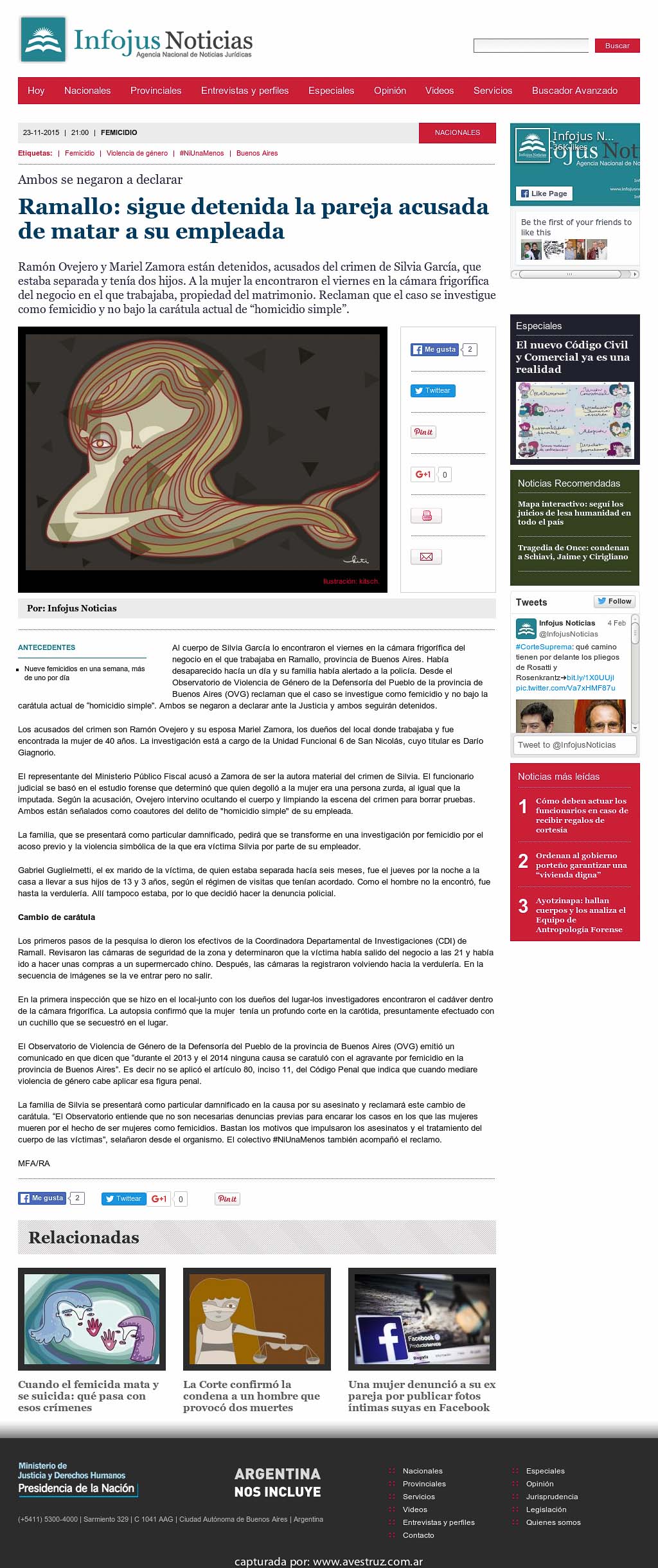 Nota de Infojus borrada