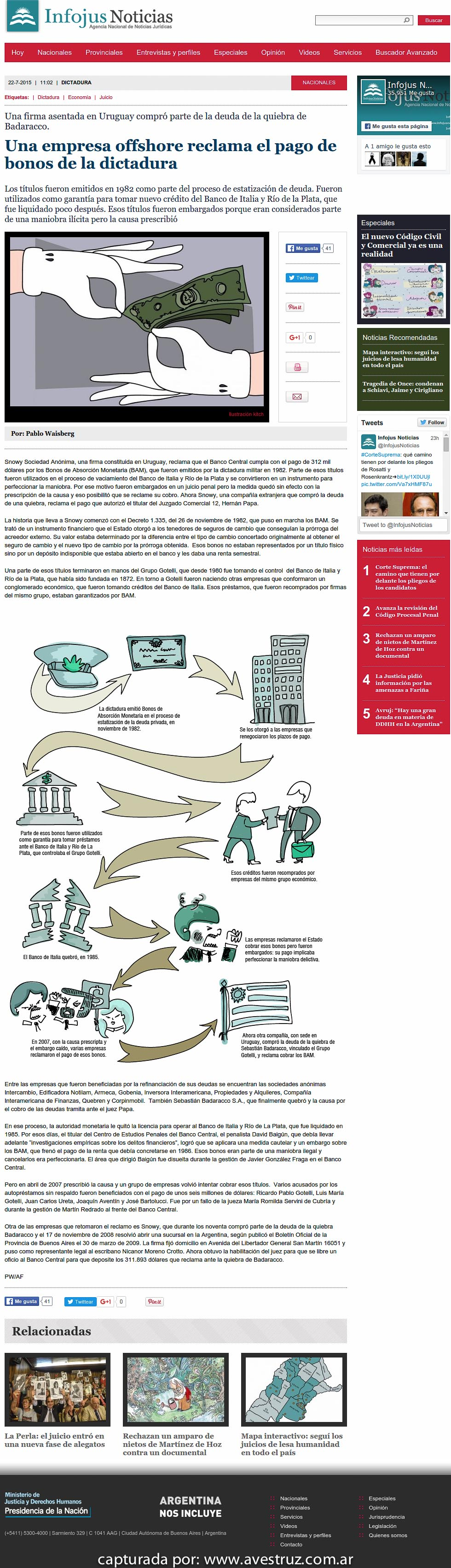 Nota de Infojus borrada